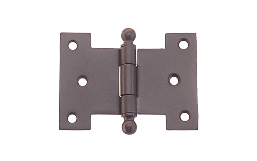 Solid Brass Ball-Tip Parliament Hinge ~ 3" x 2-1/4" - Image 3