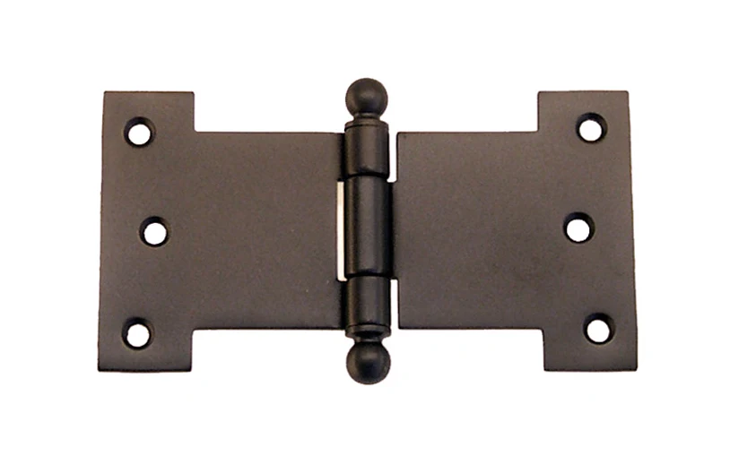 Solid Brass Ball-Tip Parliament Hinge ~ 4-1/2" x 2-1/2" - Image 3