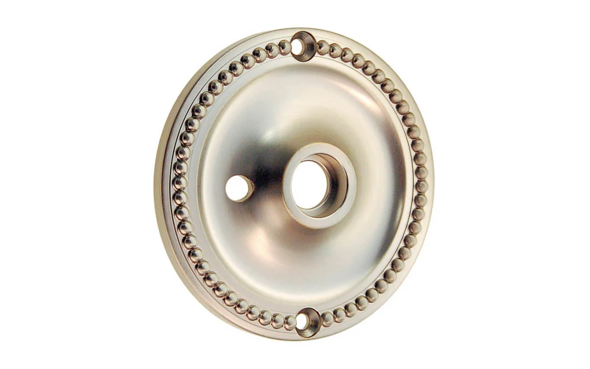 Solid Brass Beaded Rosette ~ Privacy (Locking) - Image 3