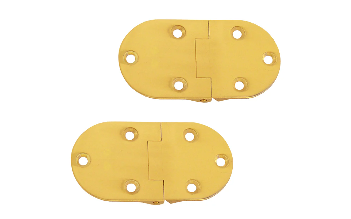 Solid Brass Butler Tray Hinges - 2-7/8" x 1-1/2"