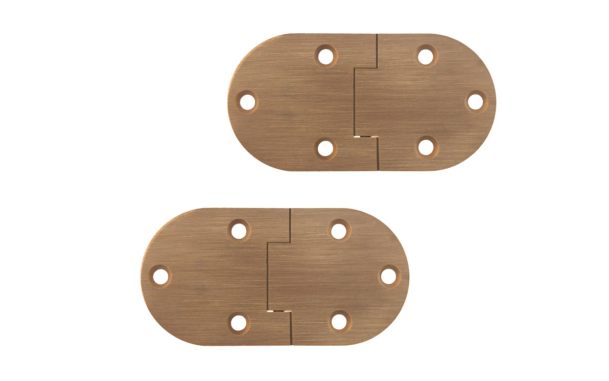 Solid Brass Butler Tray Hinges - 2-7/8" x 1-1/2" - Image 3