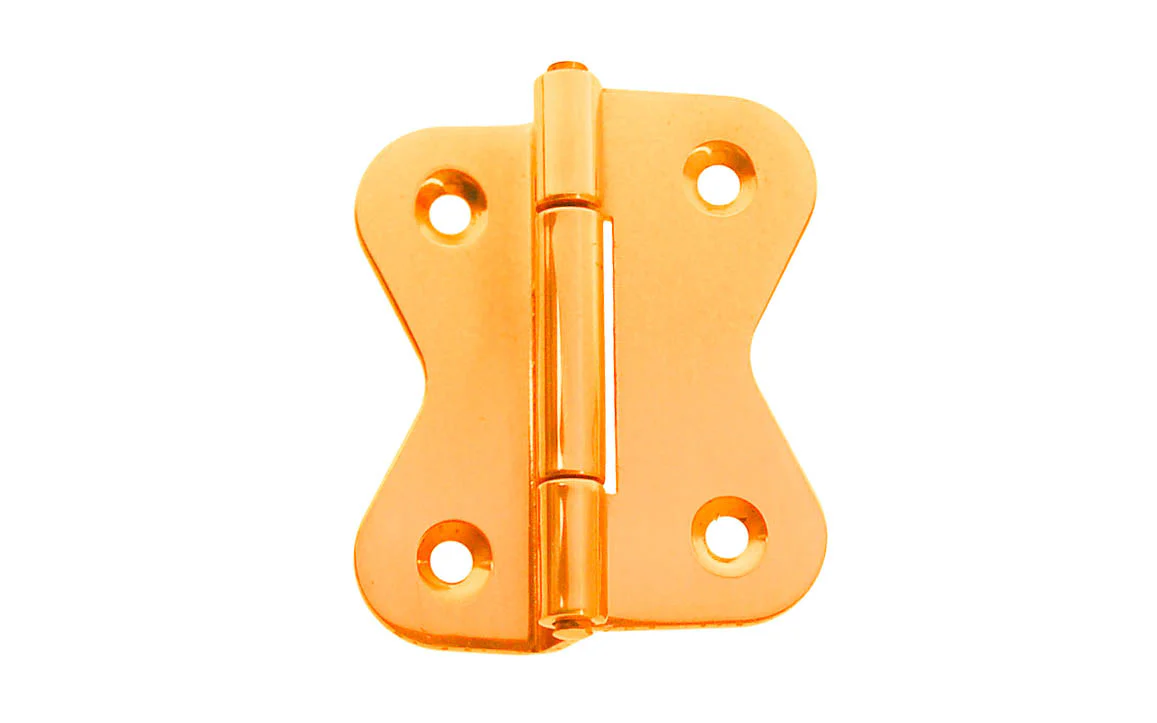 Solid Brass 3/8" Offset Butterfly Hinge ~ Large - Image 2
