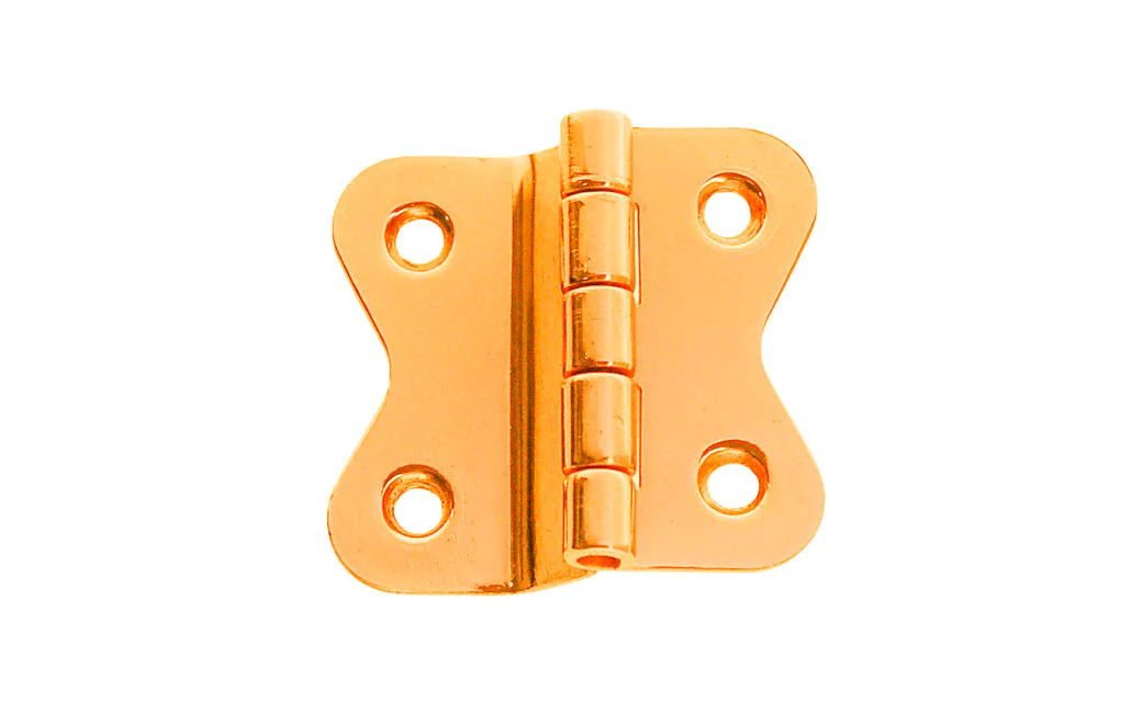 Solid Brass 3/8" Offset Butterfly Hinge ~ Small - Image 2