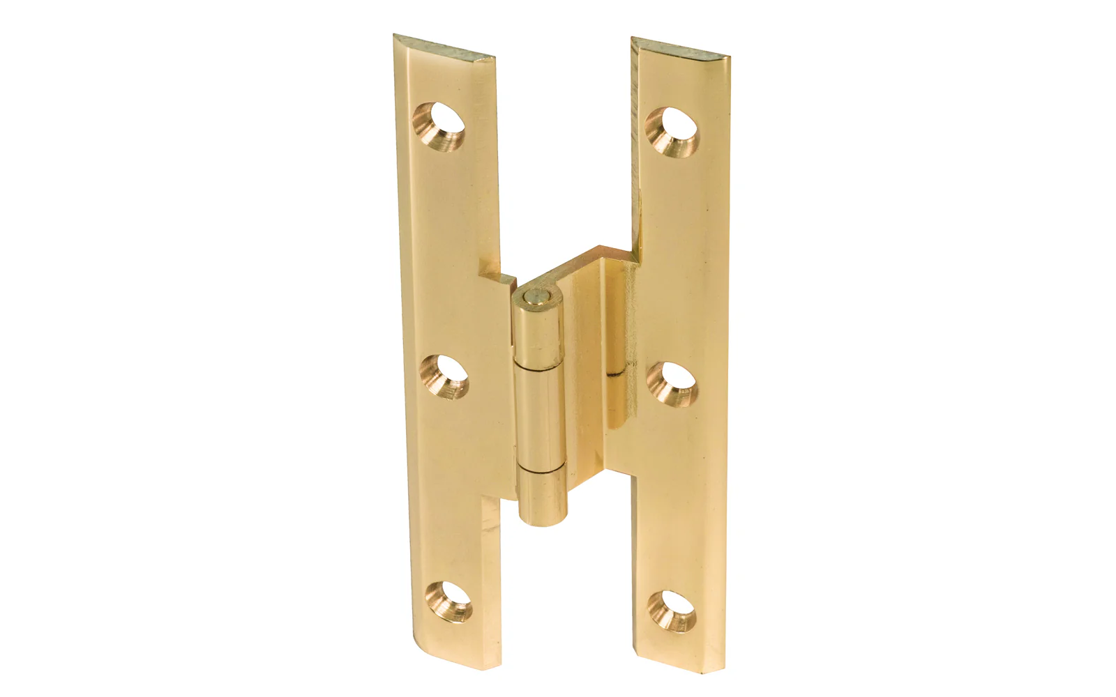 Solid Brass Cabinet Hinge "Colonial Revival" Style ~ 3/8" Offset Mount