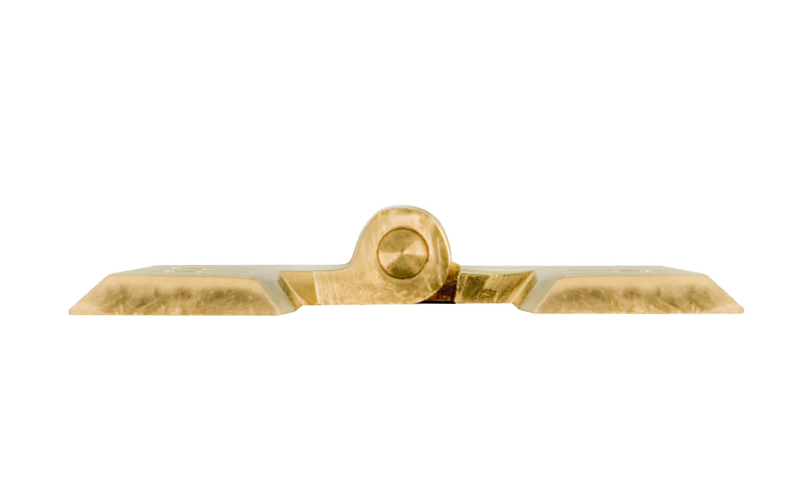 Solid Brass Cabinet Hinge "Colonial Revival" Style ~ Flush Mount - Image 2