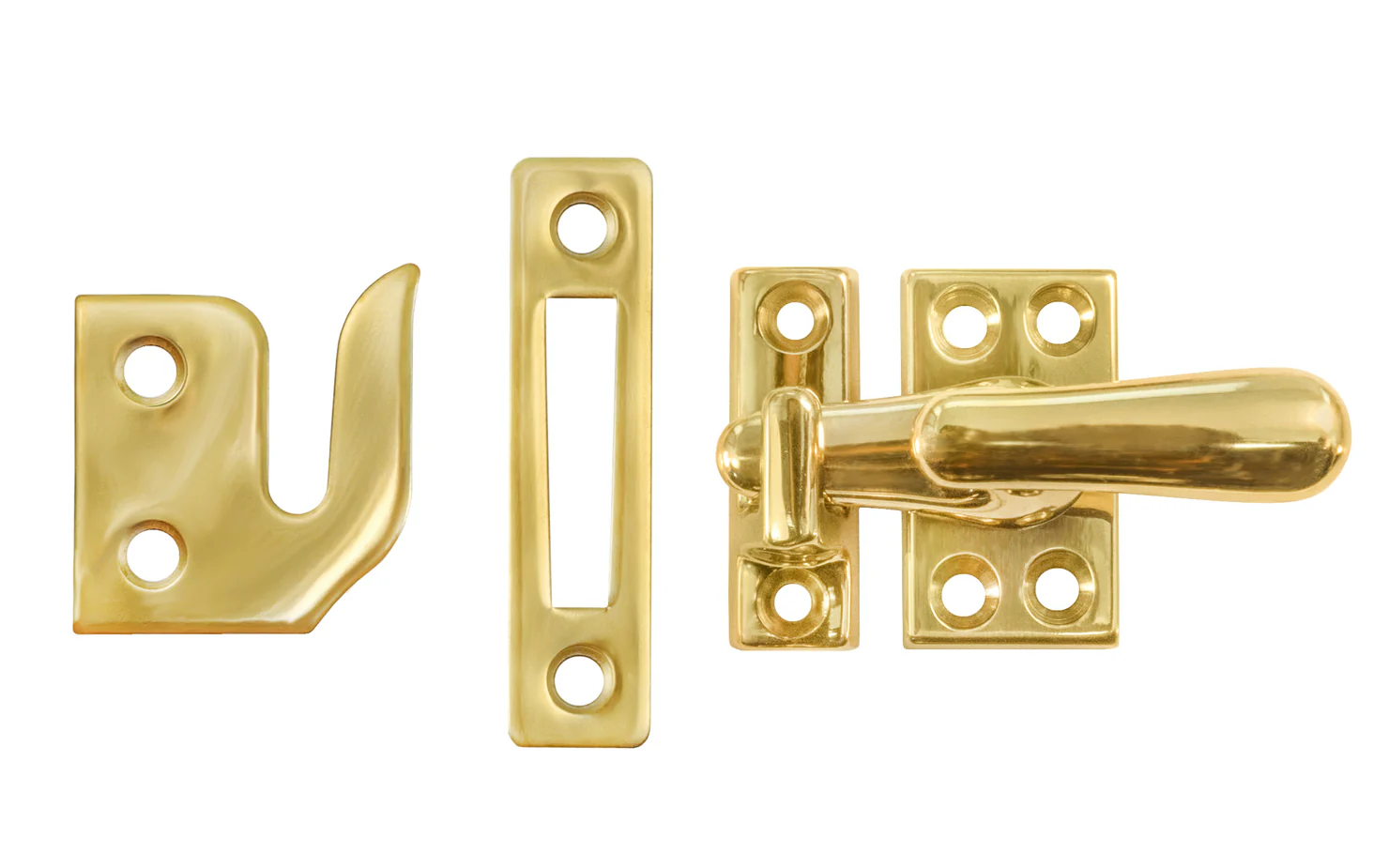 Classic Solid Brass Casement Window Latch ~ Regular Size - Image 7