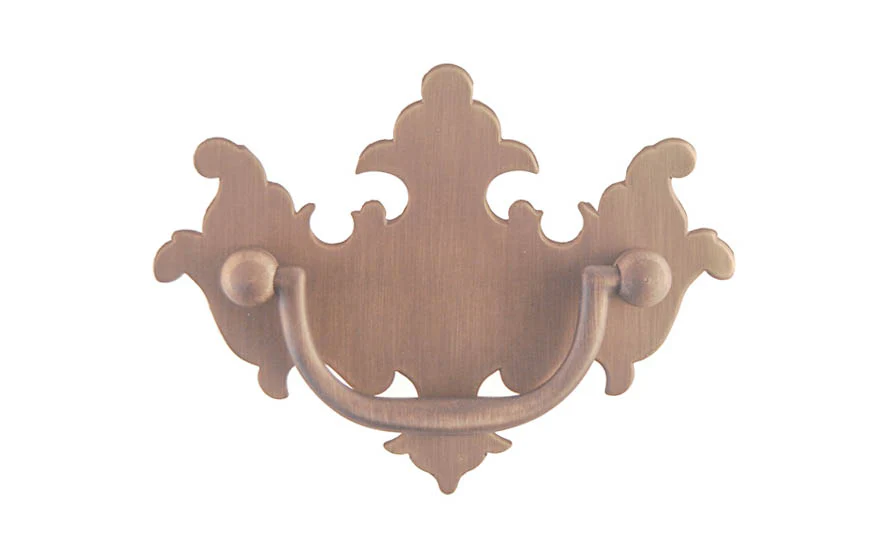 Solid Brass Chippendale Drop Pull ~ 3" On Centers