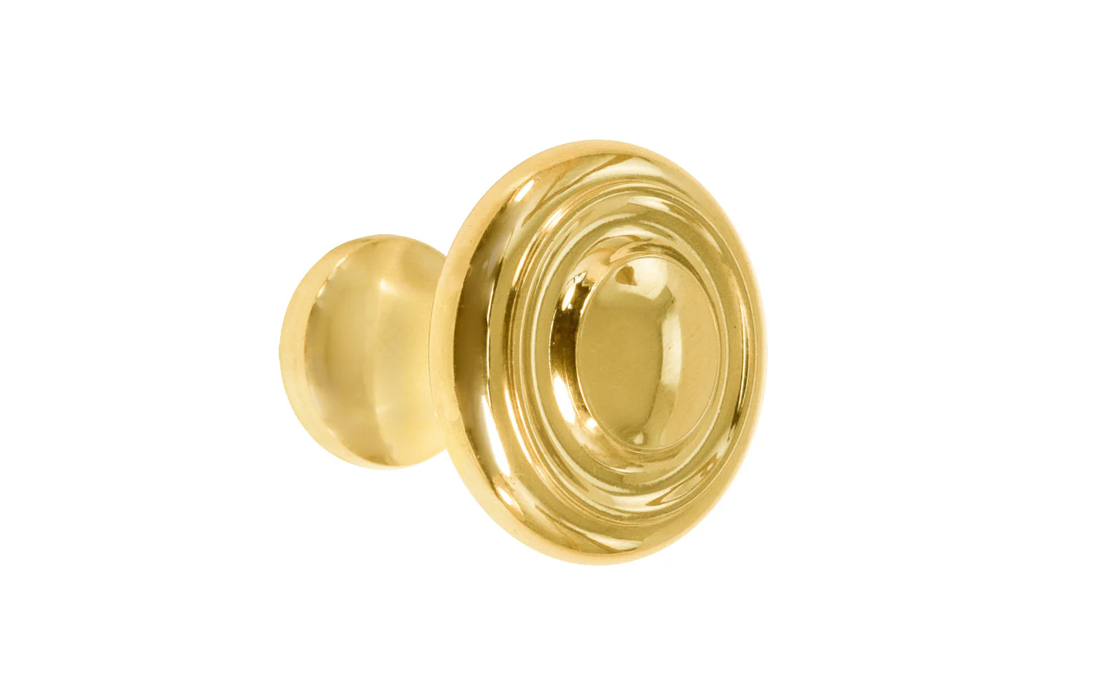 Solid Brass Classic Contemporary Cabinet Knob ~ 1" Diameter - Image 6