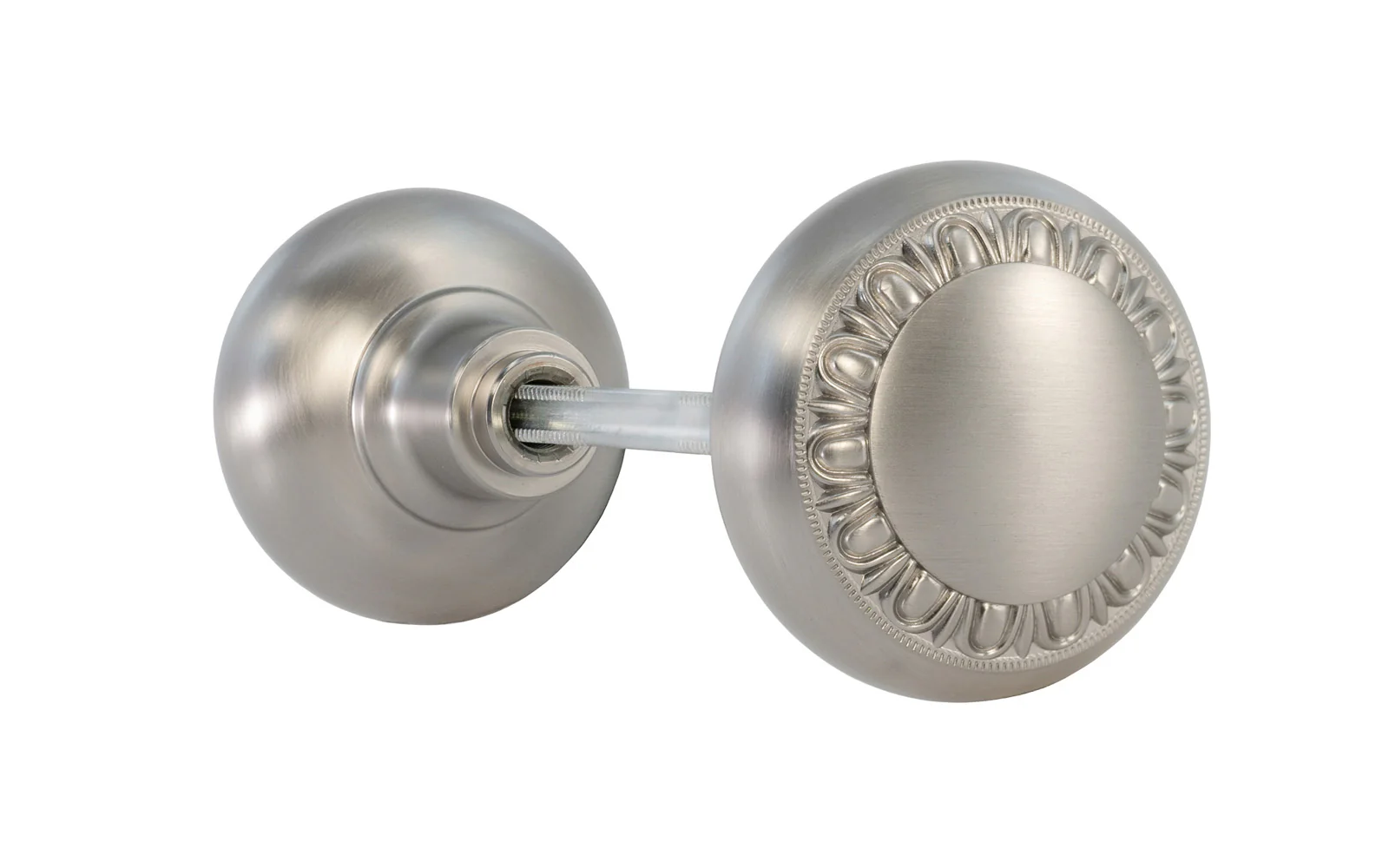 Pair of Solid Brass Core "Eggdart" Doorknobs - Image 5