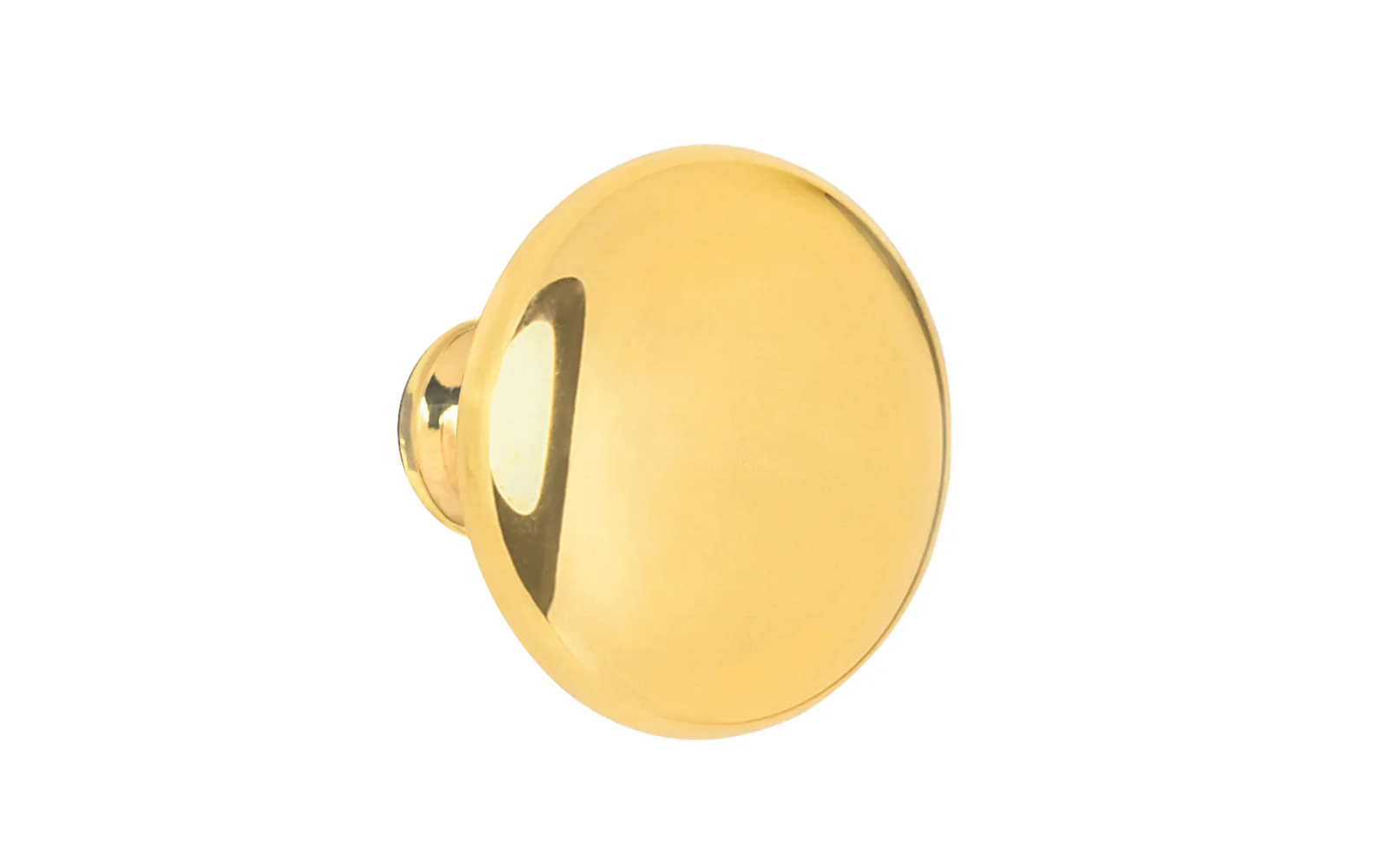 Unlacquered Solid Brass Core Cabinet Knob ~ 1-1/4" Diameter - Image 3
