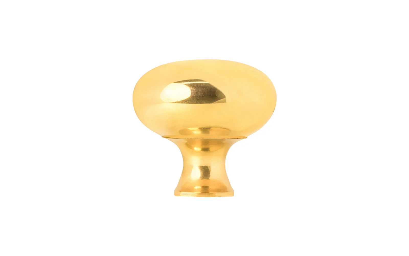 Unlacquered Solid Brass Core Cabinet Knob ~ 5/8" Diameter - Image 2