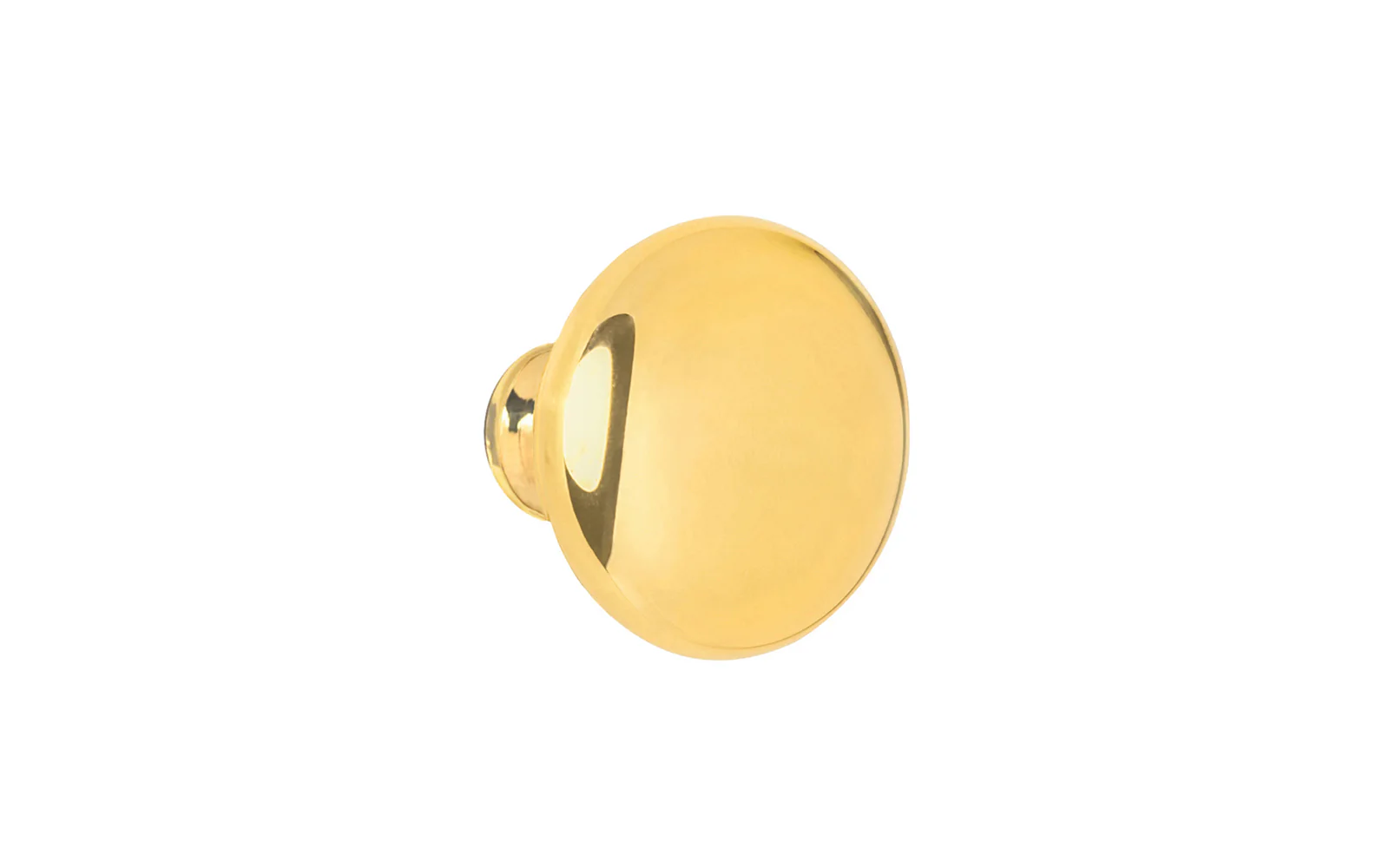 Unlacquered Solid Brass Core Cabinet Knob ~ 5/8" Diameter - Image 3