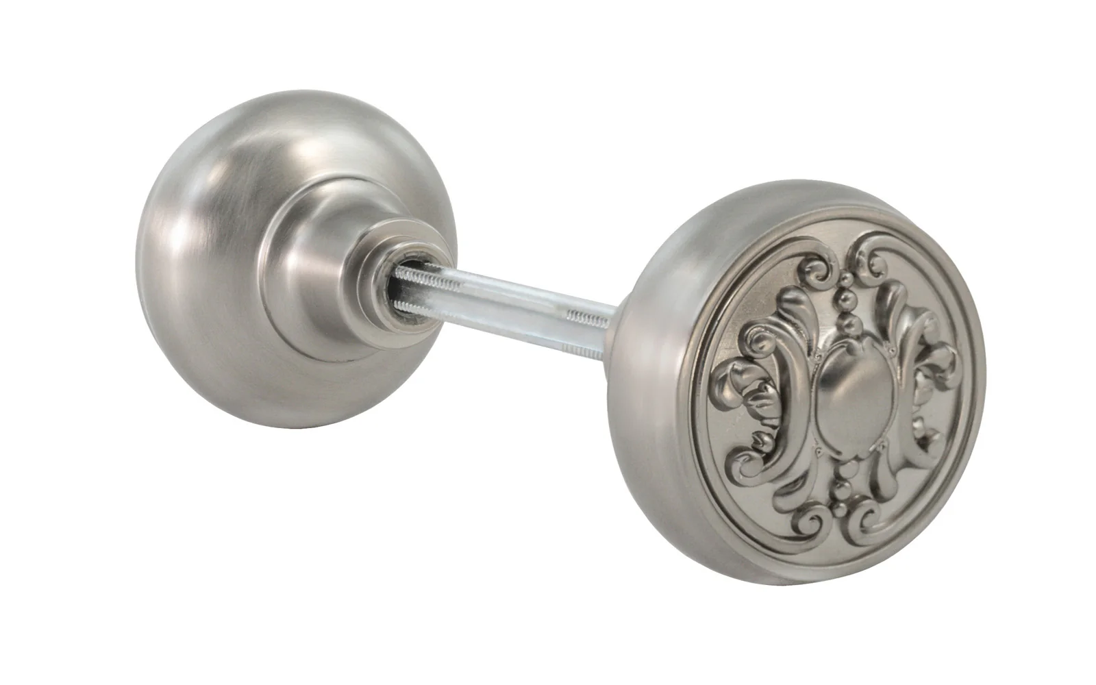 Pair of Solid Brass Core "Ornate" Doorknobs - Image 5