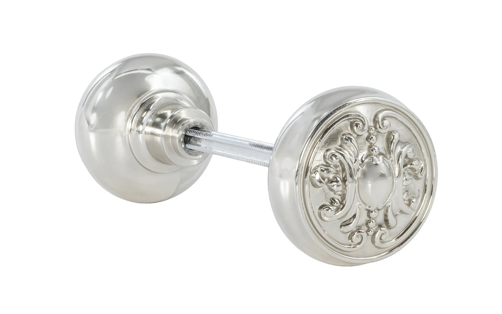 Pair of Solid Brass Core "Ornate" Doorknobs - Image 6