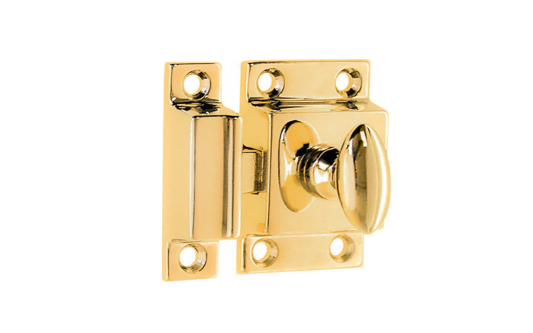 Solid Brass Cupboard Cabinet Latch ~ Small Size