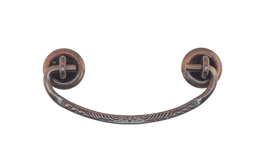 Solid Brass Drop Pull ~ 3" On Centers - Image 2