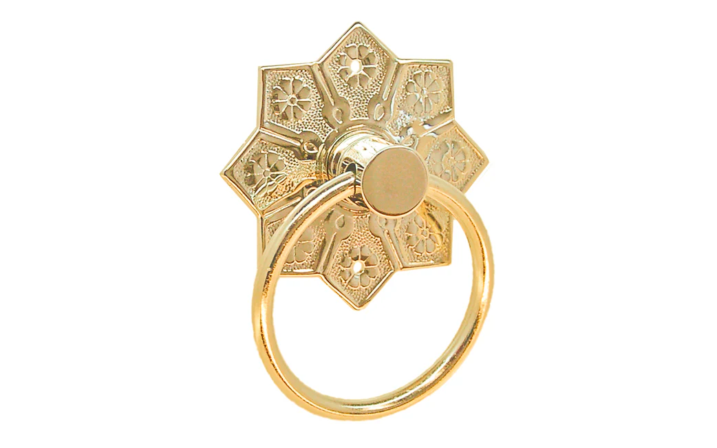 Solid Brass Drop Ring Pull - Image 3