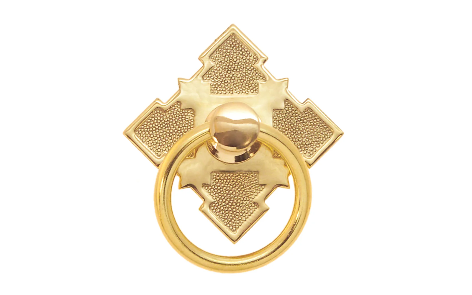 Solid Brass Eastlake Drop Ring Pull