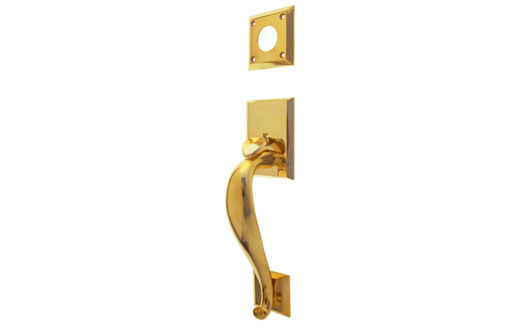 Solid Brass Entrance Door Handle - Image 4