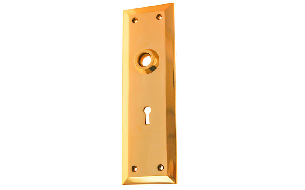 Solid Brass Escutcheon Door Plate with Keyhole - Image 2