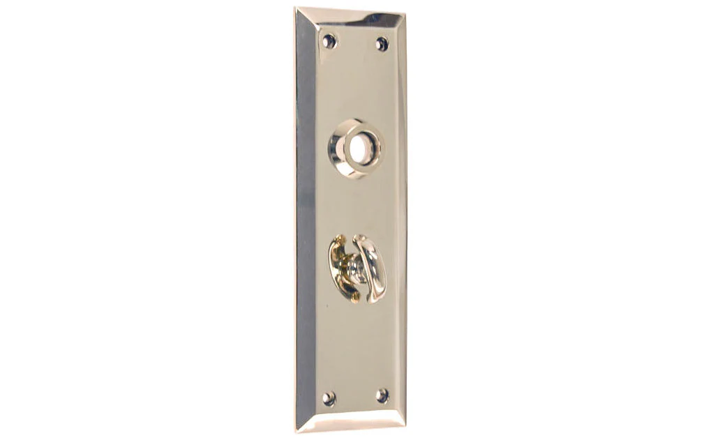 Solid Brass Escutcheon Door Plate with Thumbturn