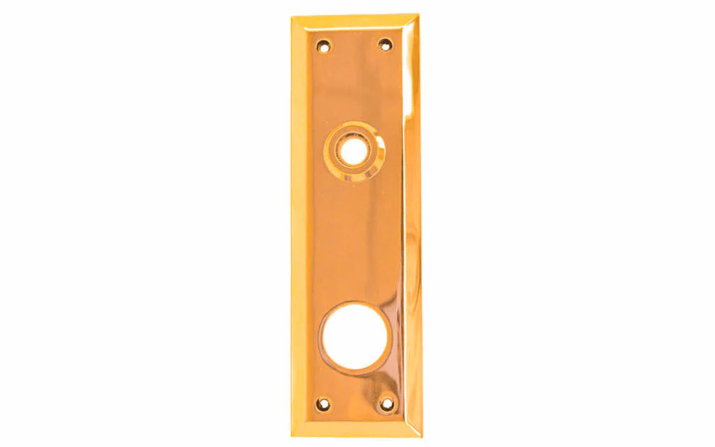 Solid Brass Escutcheon Keyway Cylinder Door Plate