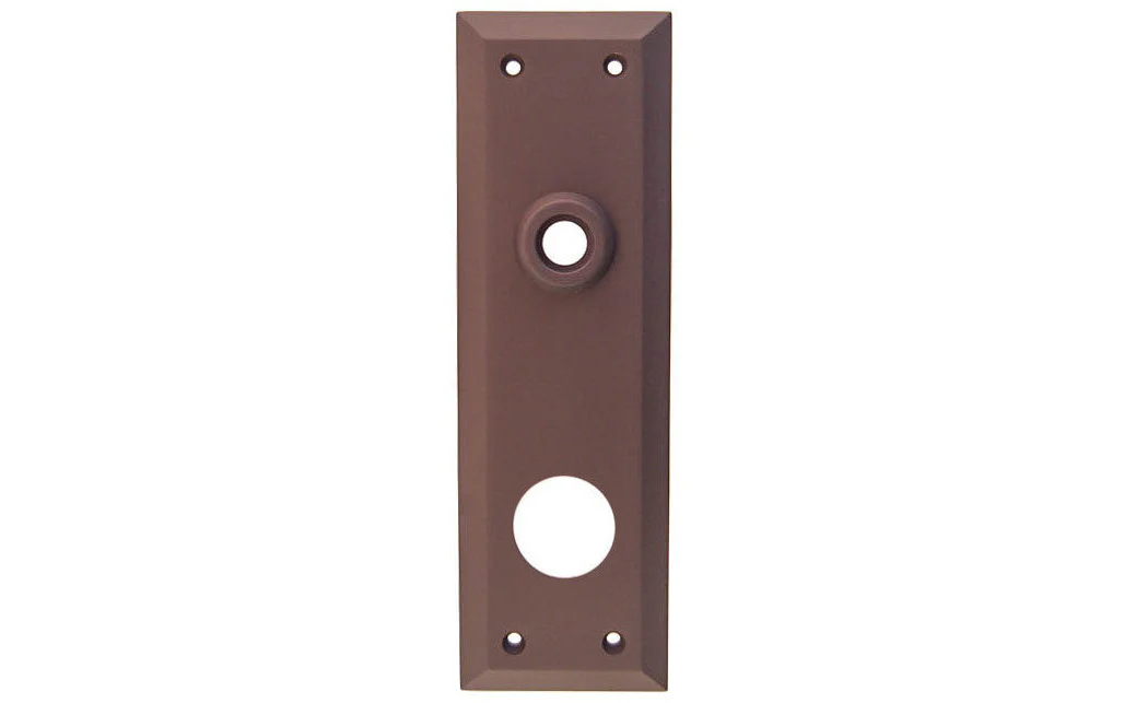 Solid Brass Escutcheon Keyway Cylinder Door Plate - Image 2