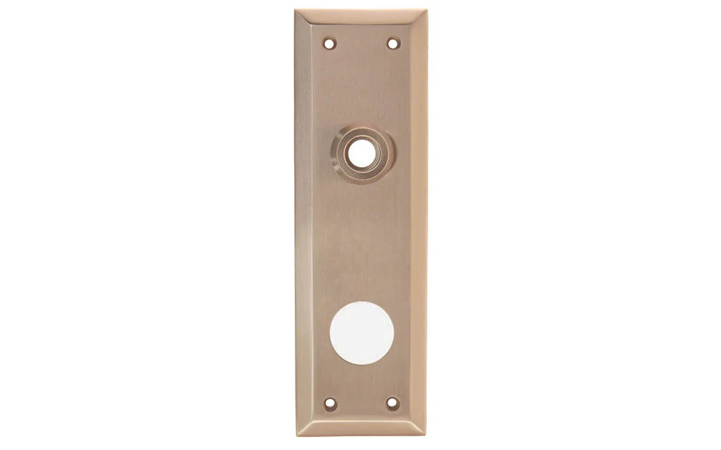 Solid Brass Escutcheon Keyway Cylinder Door Plate - Image 4