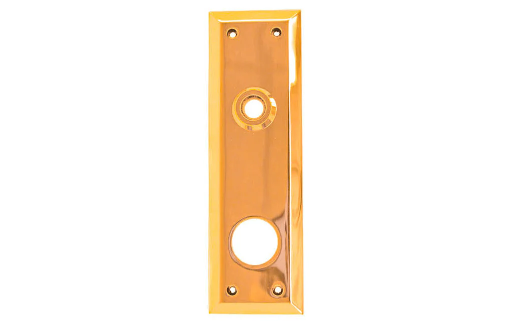 Solid Brass Escutcheon Keyway Cylinder Door Plate - Image 5