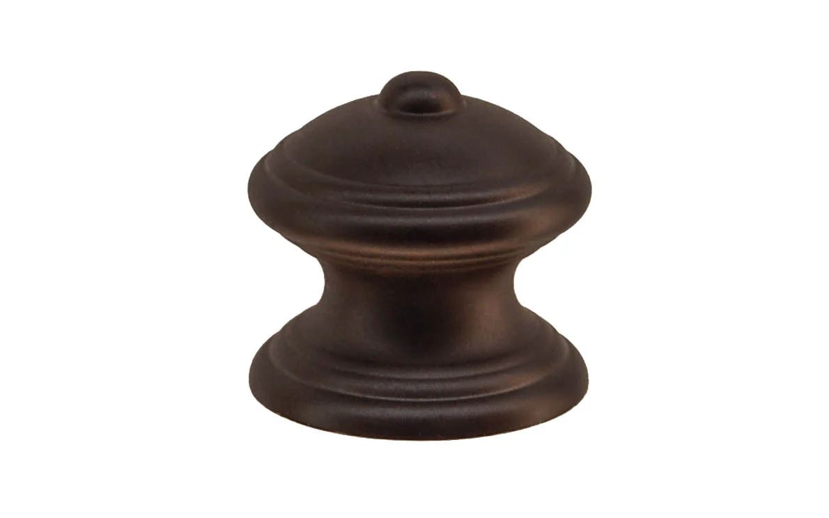 Solid Brass Finial Knob ~ 1-1/4" Diameter - Image 2
