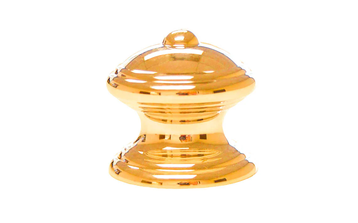 Solid Brass Finial Knob ~ 1-1/4" Diameter - Image 5