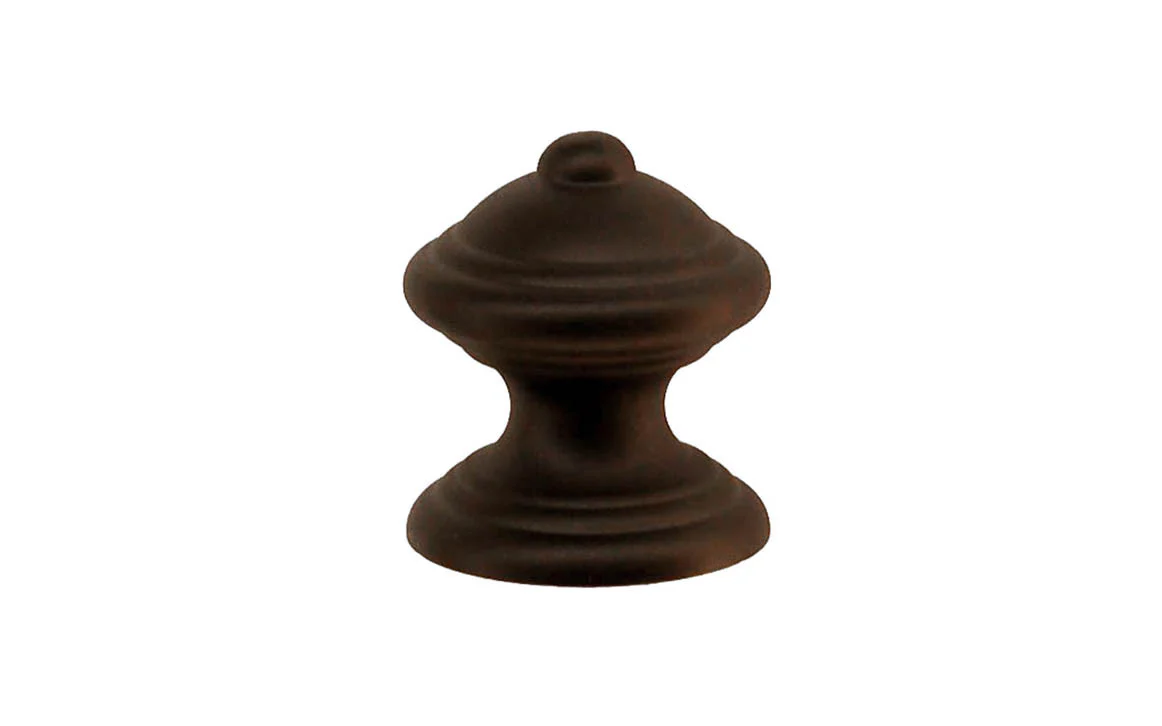 Solid Brass Finial Knob ~ 1" Diameter - Image 2
