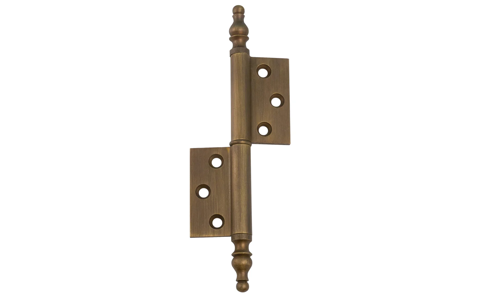 Solid Brass "Flag" Hinges with Steeple Tips - Right - Image 2