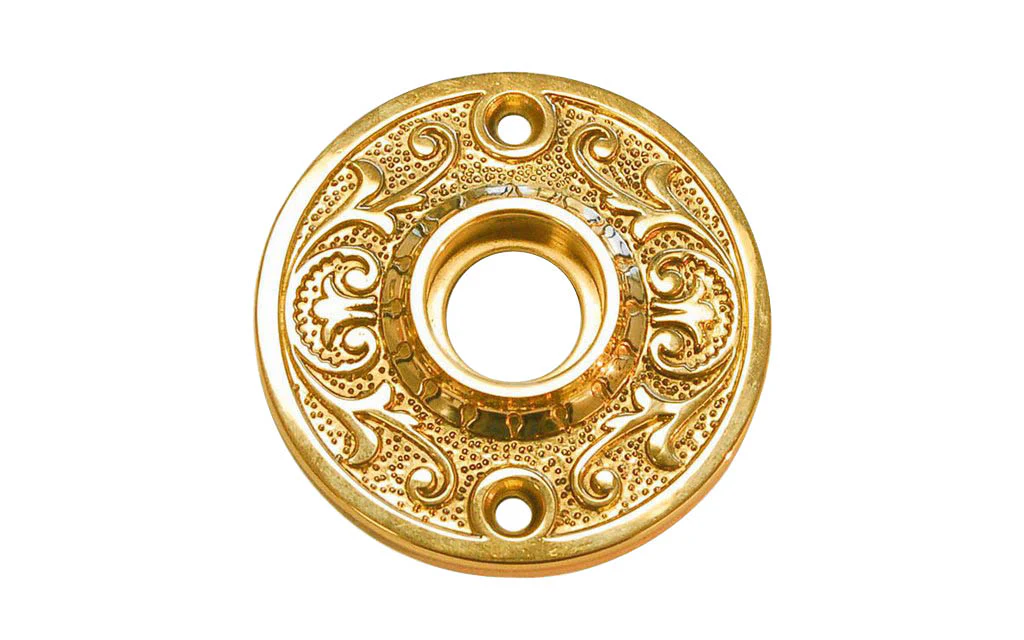 Solid Brass Floral-Style Rosette - Image 3