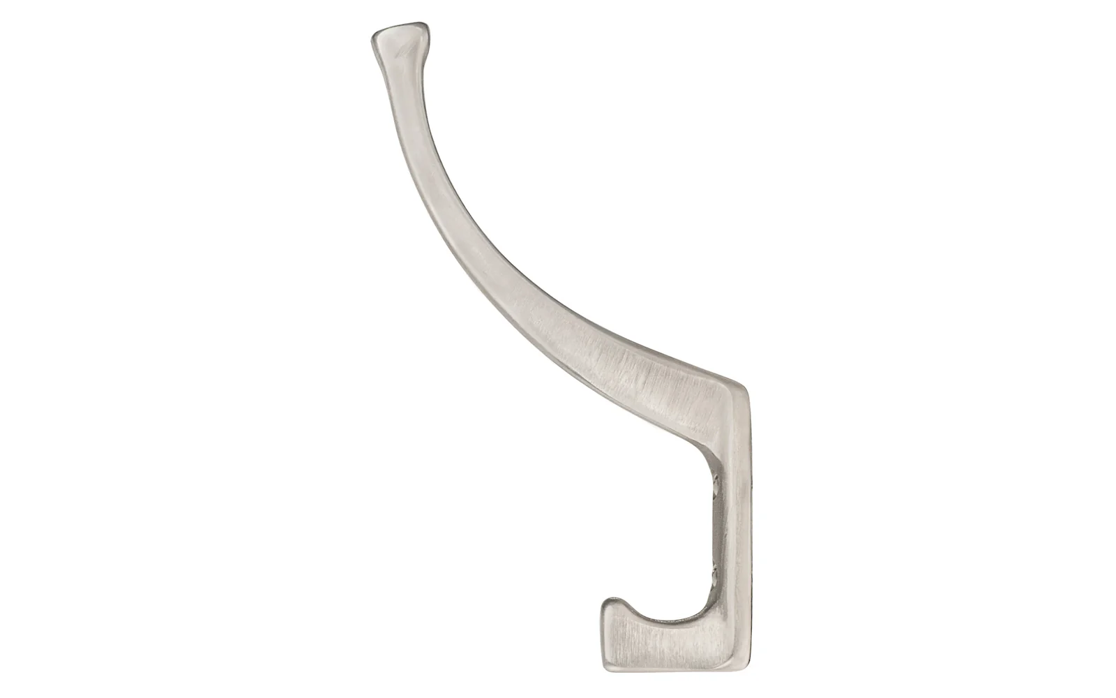 Solid Brass Hall Tree Hook ~ Brushed Nickel Finish - Image 3