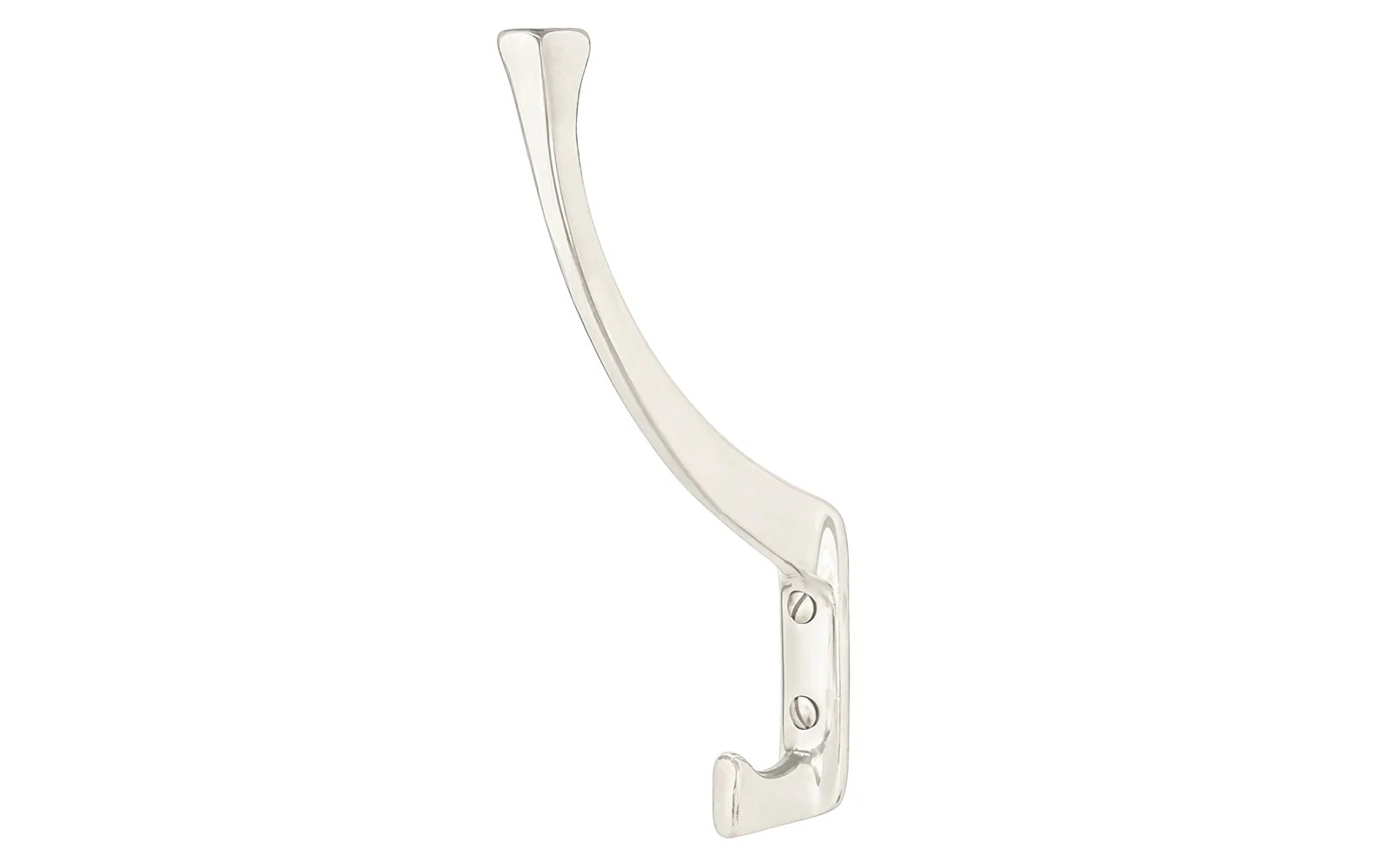 Solid Brass Hall Tree Hook ~ Polished Nickel Finish