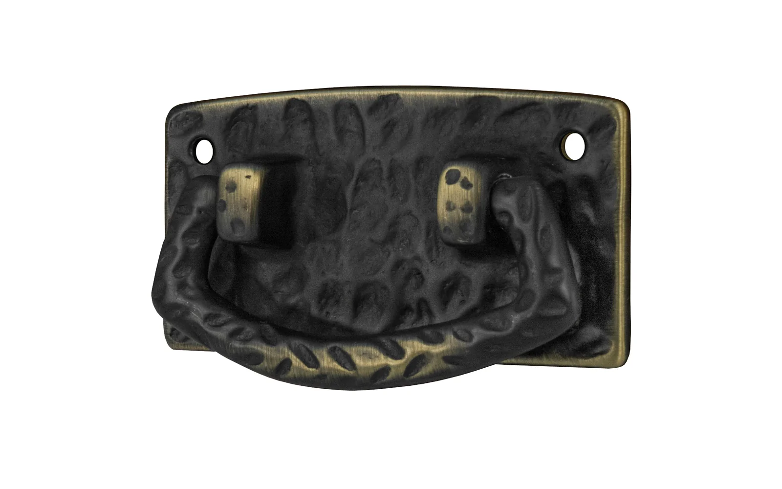 Solid Brass Hammered Drop Pull - Image 2