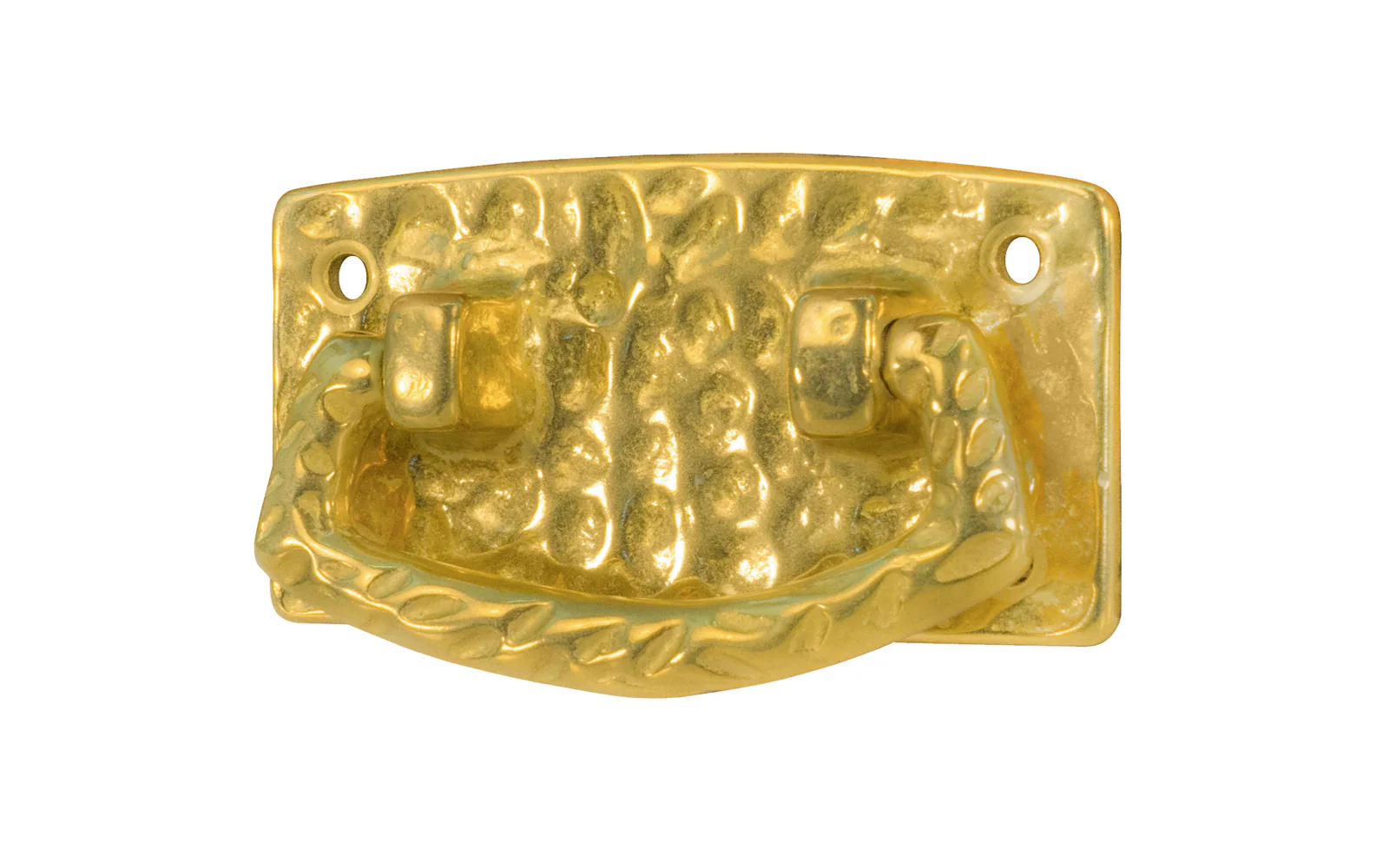 Solid Brass Hammered Drop Pull - Image 7