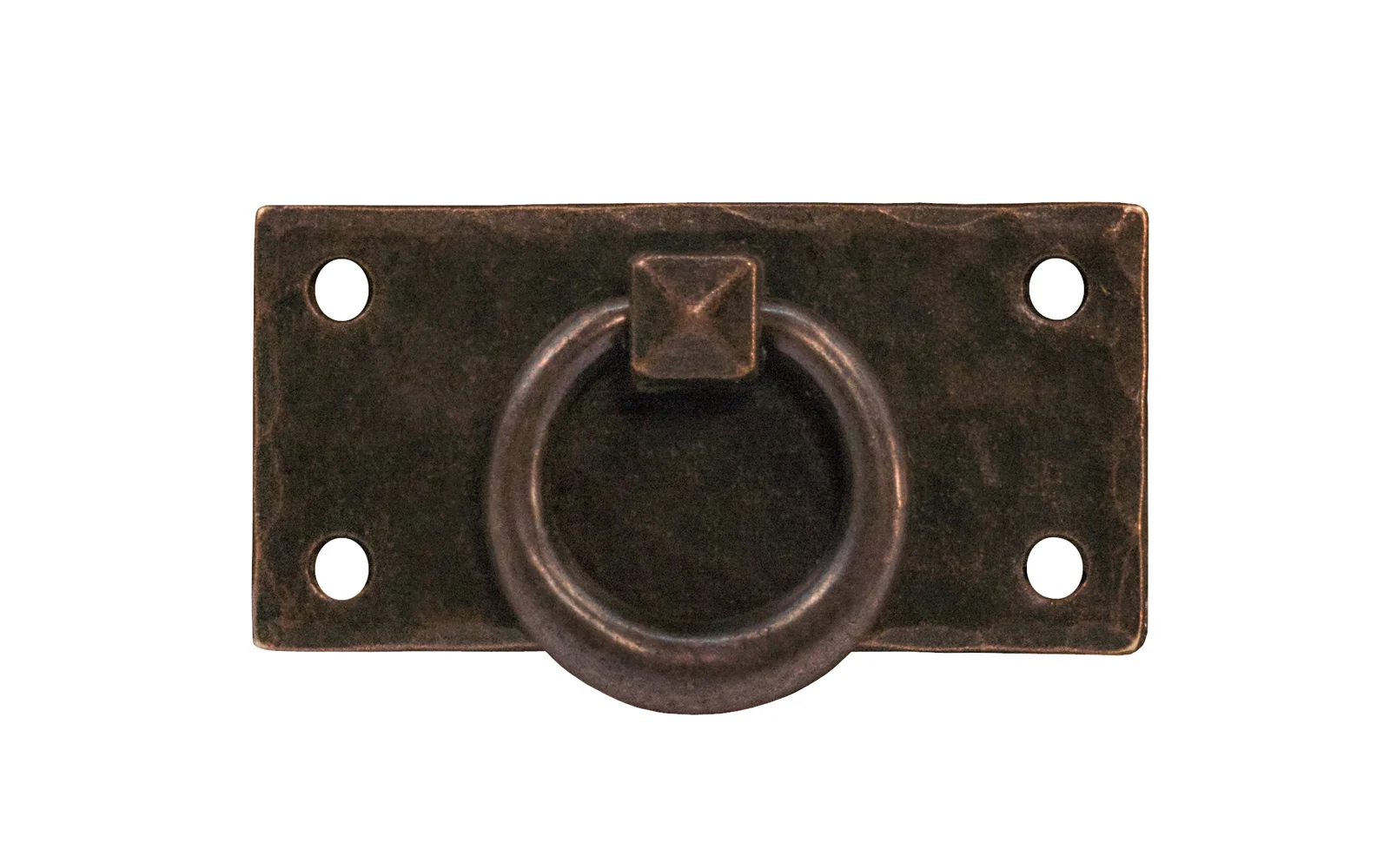 Solid Brass Hammered Drop Ring Pull