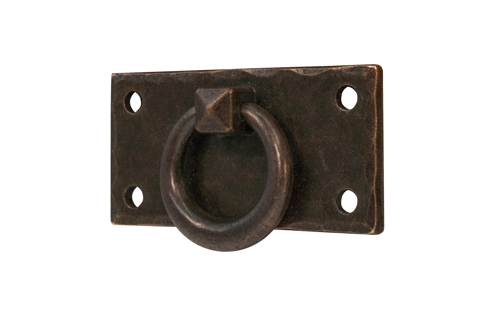 Solid Brass Hammered Drop Ring Pull - Image 2