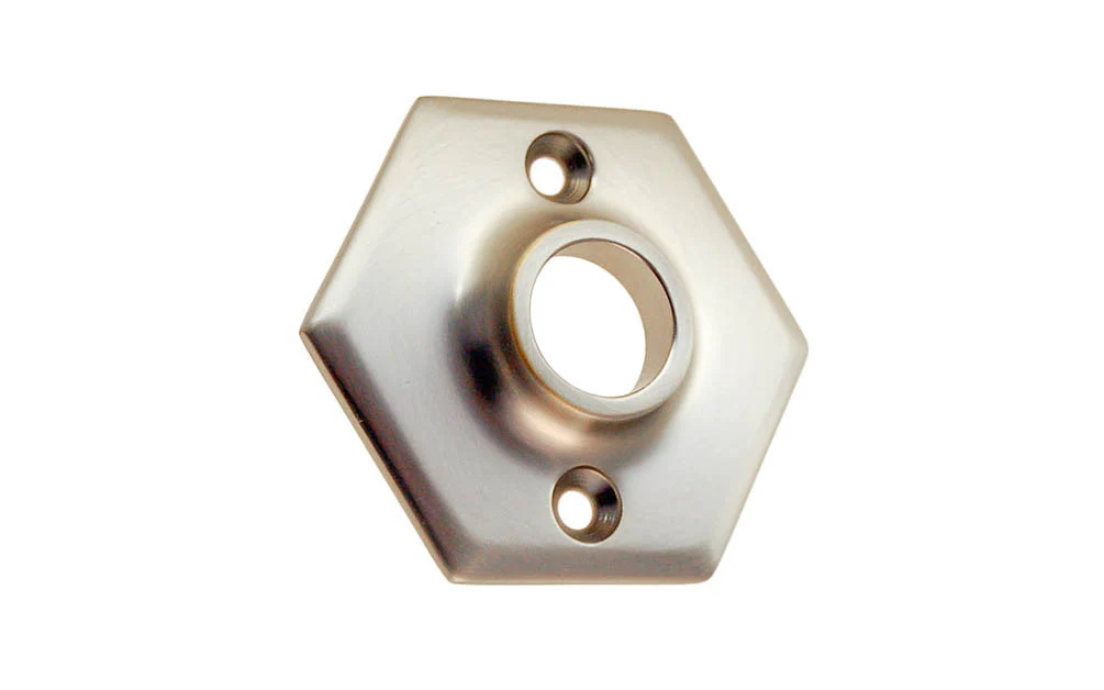 Solid Brass Hexagonal Rosette - Image 4