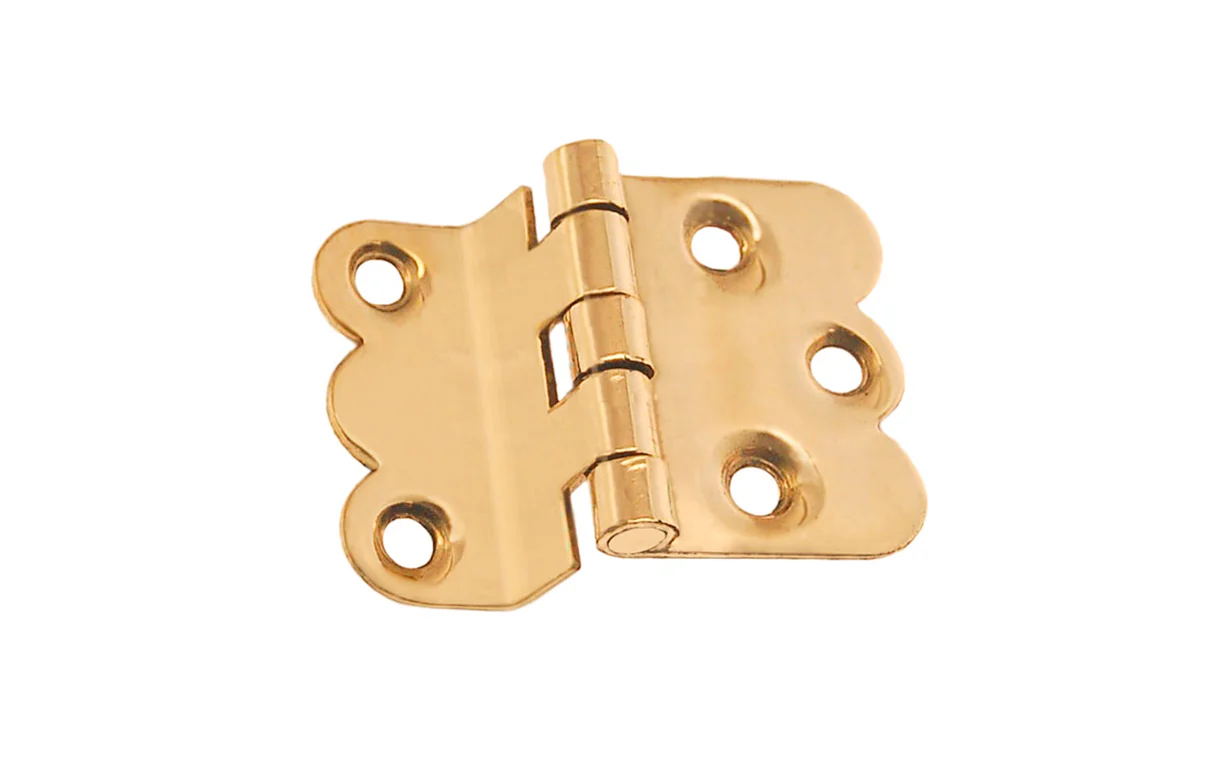 Solid Brass Hoosier Hinge ~ 3/8" Offset - Image 2
