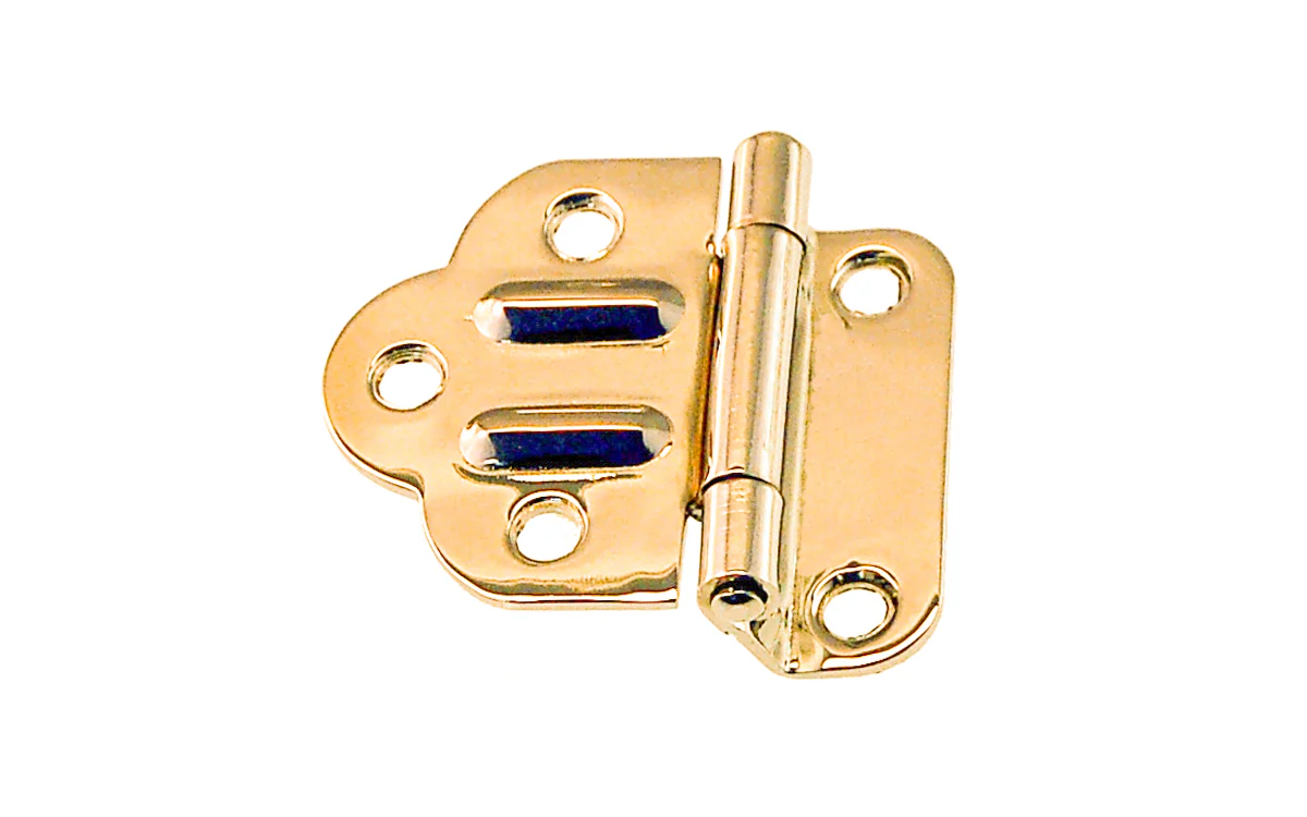 Solid Brass Hoosier Hinge ~ 3/8" Offset - Image 2