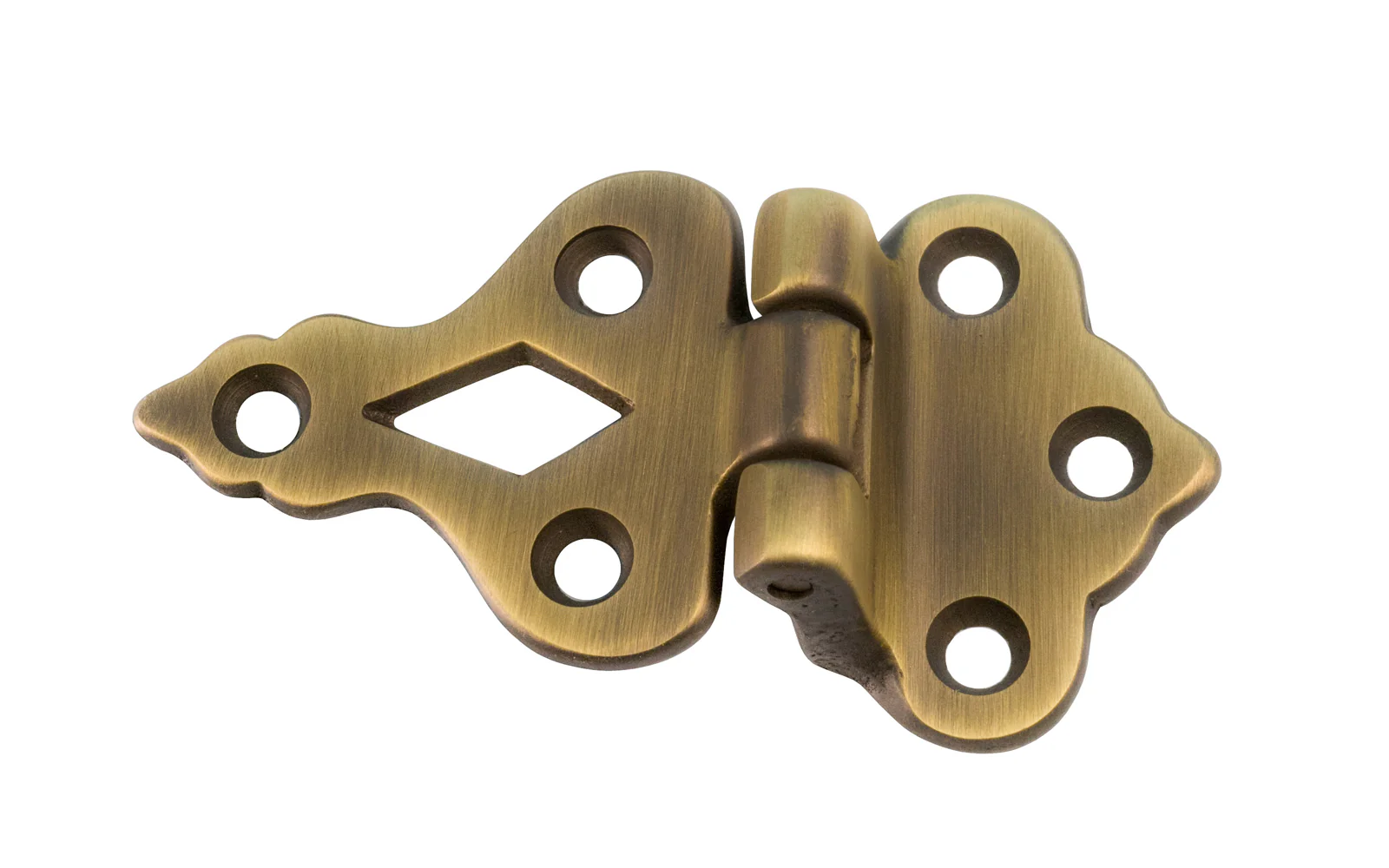 Solid Brass Ice Box Hinge ~ 3/8" Offset - Image 3