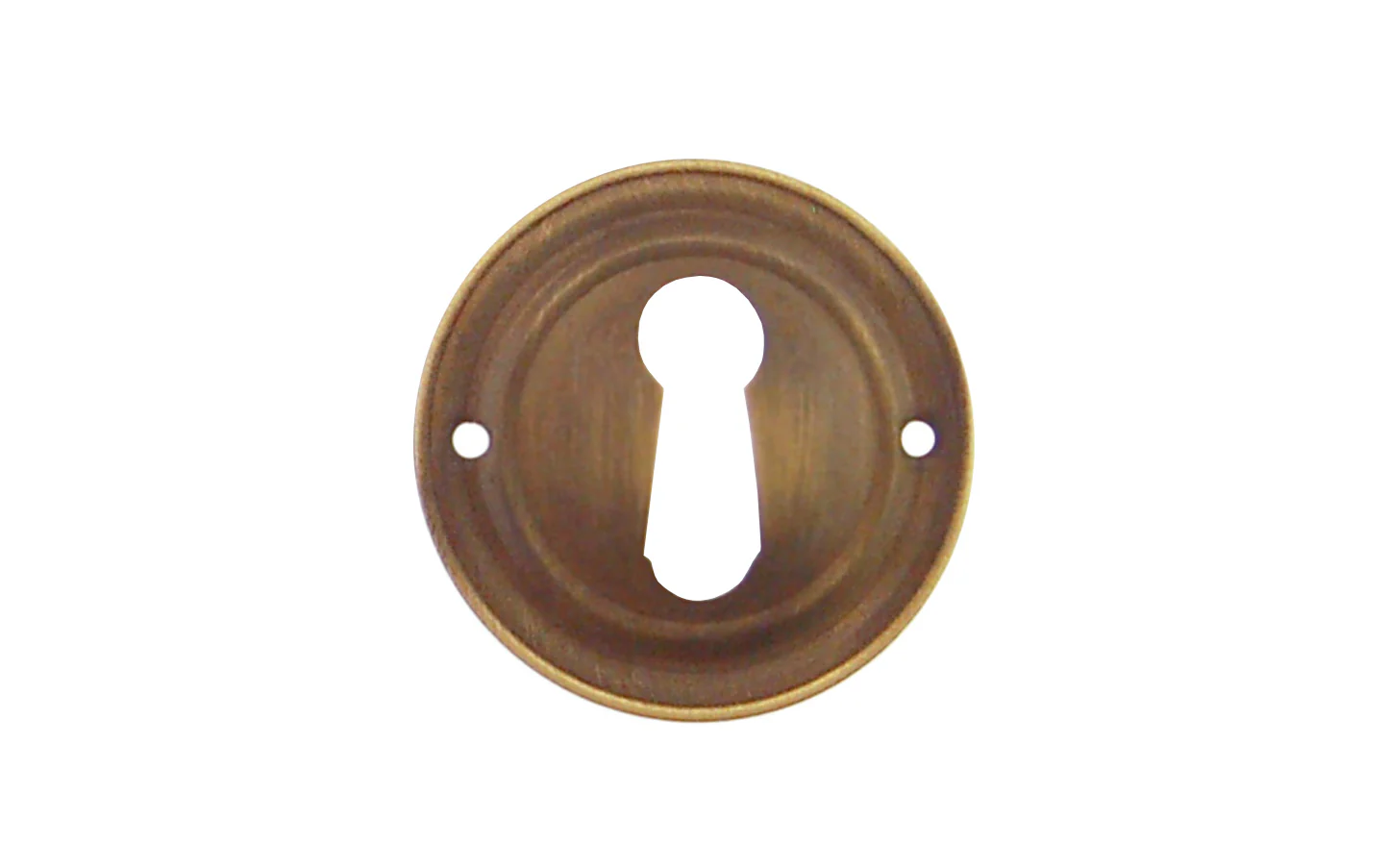 Stamped Brass Round Keyhole - Image 2