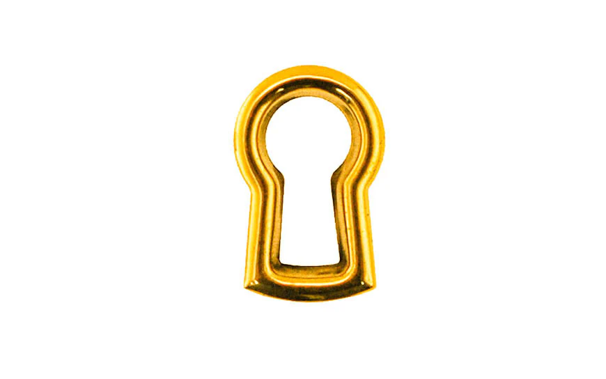 Stamped Brass Keyhole Insert