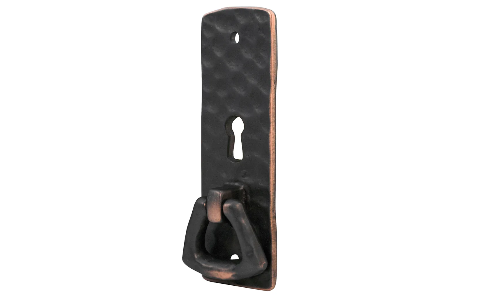 Solid Brass Hammered Keyhole & Drop Pull - Image 5