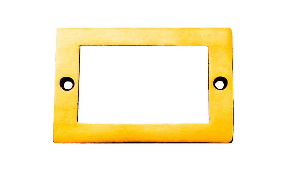 Solid Brass Label Holder ~ 3" x 2" - Image 2