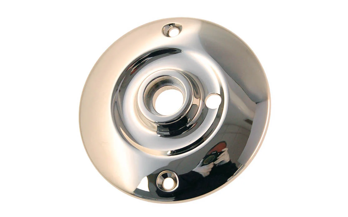 Solid Brass Large Rosette ~ Privacy (Locking) - Image 4