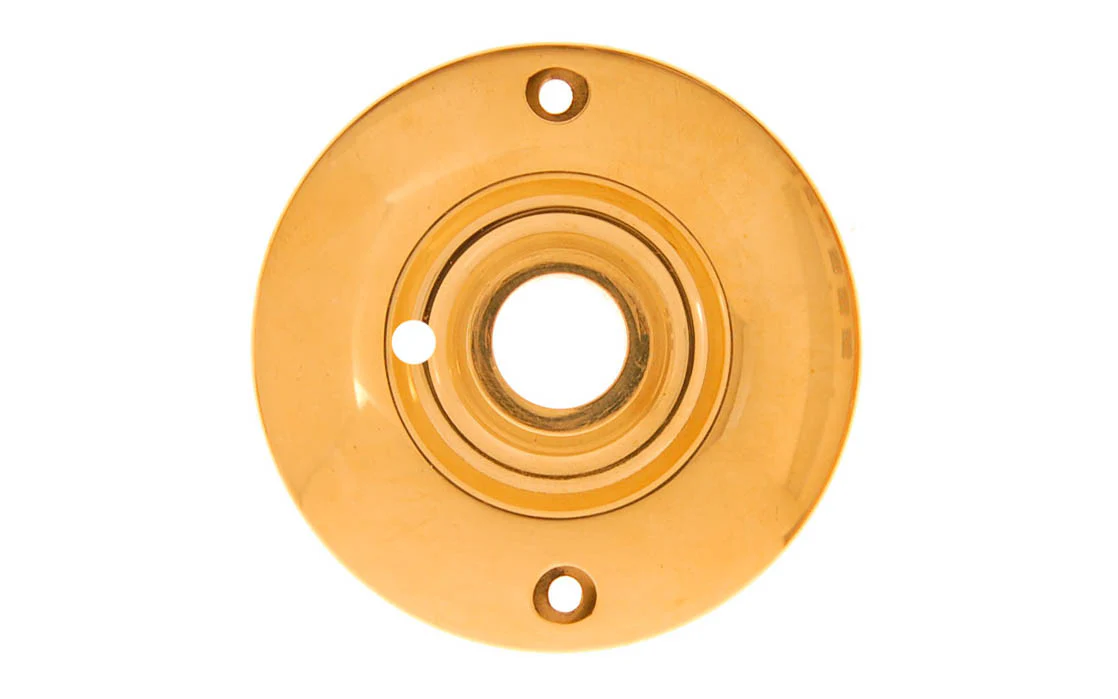 Solid Brass Large Rosette ~ Privacy (Locking) - Image 5